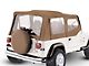 Complete Soft Top with Clear Windows; Spice Denim (87-95 Jeep Wrangler YJ w/ Half Steel Doors)