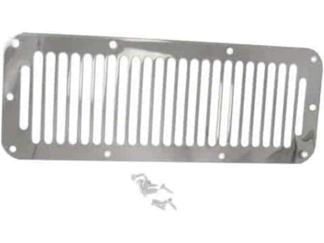 Cowl Vent Cover; Stainless (78-95 Jeep CJ5, CJ7 & Wrangler YJ)