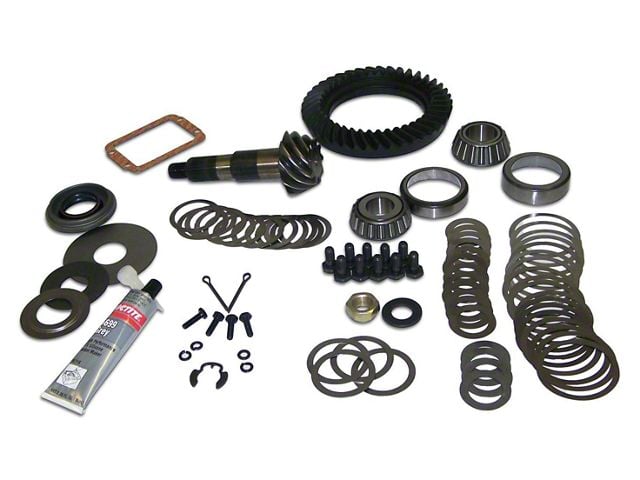 Dana 30 Front Axle Ring and Pinion Gear Kit; 4.10 Gear Ratio (87-95 Jeep Wrangler YJ)