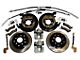 Dana 35 Rear Axle Disc Brake Conversion Kit with Slotted Rotors (97-06 Jeep Wrangler TJ w/o ABS)