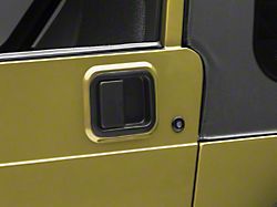 Paddle Door Handle; Driver and Passenger Side; Black (81-06 Jeep CJ5, CJ7, Wrangler YJ & TJ w/ Full Steel Doors)