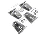 Door Hinge Set; Stainless Steel (07-18 Jeep Wrangler JK 2-Door)