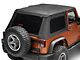 Fold Back Soft Top; Black Diamond (07-18 Jeep Wrangler JK 2-Door)