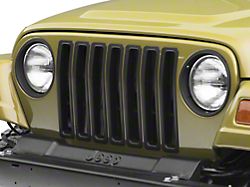 Grille Inserts; Black (97-06 Jeep Wrangler TJ)