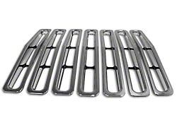 Grille Inserts; Chrome (87-95 Jeep Wrangler YJ)