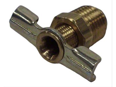 Radiator Drain Petcock; Brass (76-86 4.2L, 5.0L Jeep CJ7; 73-83 4.2L, 5.0L CJ5)