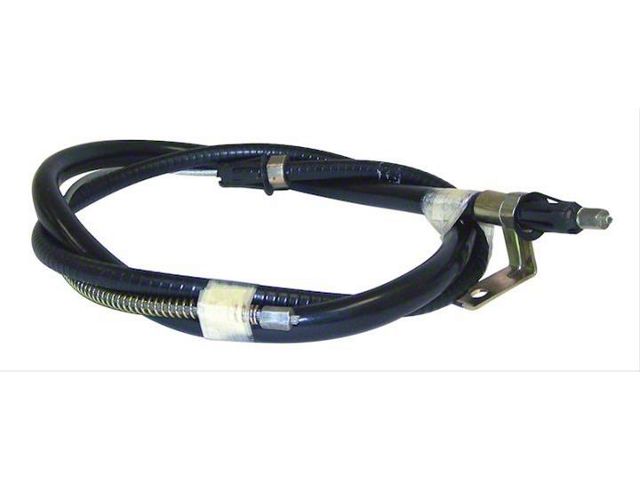 Right Rear Parking Brake Cable; 71.625-Inch Long (91-95 Jeep Wrangler YJ)