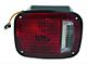 Tail Light; Black Housing; Red/Clear Lens; Driver Side (76-80 Jeep CJ7; 76-80 CJ5)