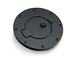 Locking Fuel Door; Black (07-18 Jeep Wrangler JK)