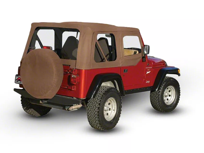 OEM Replacement Soft Top with Clear Windows and Door Skins; Spice (97-06  Jeep Wrangler TJ w/ Soft Upper Doors