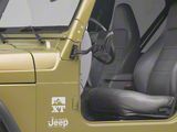 Quick Release Rectangular Mirrors; Black (76-18 Jeep CJ7, Wrangler YJ, TJ & JK)