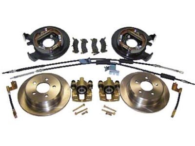 Rear Drum to Disc Brake Conversion Kit for Dana 35 (97-06 Jeep Wrangler TJ)