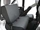 Rear Seat Cover; Black/Gray (07-11 Jeep Wrangler JK 4-Door)