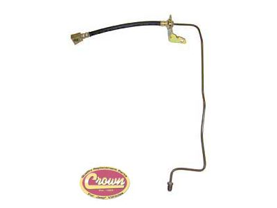 Rear Driver Side Brake Hose with Rear Disc Brakes (03-06 Jeep Wrangler TJ)