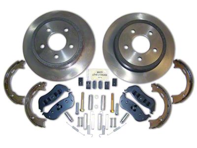 Service Disc Brake Rotor and Pad Kit; Rear (03-06 Jeep Wrangler TJ w/ Rear Disc Brakes)