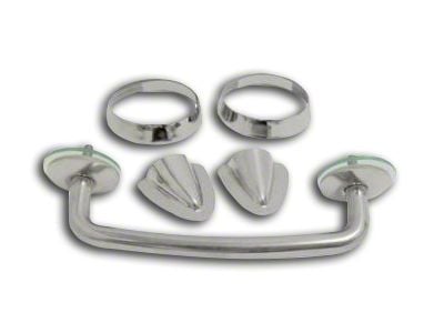 Windshield Tie Down Kit; Stainless Steel (97-06 Jeep Wrangler TJ)