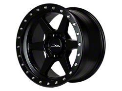 CXA Off Road Wheels CX2 SENTRY 6 Full Matte Black 6-Lug Wheel; 17x9; 0mm Offset (05-15 Tacoma)