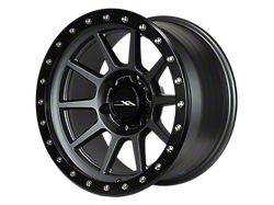 CXA Off Road Wheels TR4 SPRINT Anthracite with Black Ring 6-Lug Wheel; 17x9; -18mm Offset (05-15 Tacoma)