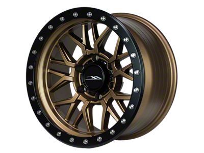 CXA Off Road Wheels CX1 MESH Texture Bronze with Black Ring 6-Lug Wheel; 17x9; 0mm Offset (10-24 4Runner)