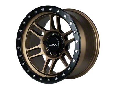 CXA Off Road Wheels TR5 VORTEX Texture Bronze with Black Ring 6-Lug Wheel; 17x9; -18mm Offset (10-24 4Runner)