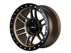 CXA Off Road Wheels CX5 VORTEX Texture Bronze with Black Ring 6-Lug Wheel; 17x9; 0mm Offset (2024 Tacoma)