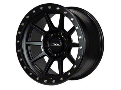 CXA Off Road Wheels TR4 SPRINT Full Matte Black 6-Lug Wheel; 17x9; -18mm Offset (2024 Tacoma)