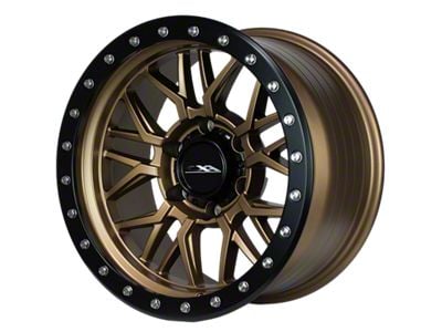 CXA Off Road Wheels CX1 MESH Texture Bronze with Black Ring 6-Lug Wheel; 17x9; 0mm Offset (03-09 4Runner)