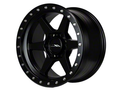 CXA Off Road Wheels CX2 SENTRY 6 Full Matte Black 6-Lug Wheel; 17x9; 0mm Offset (16-23 Tacoma)