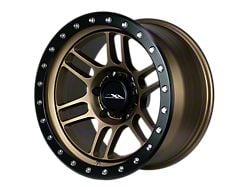 CXA Off Road Wheels CX5 VORTEX Texture Bronze with Black Ring 6-Lug Wheel; 17x9; 0mm Offset (16-23 Tacoma)