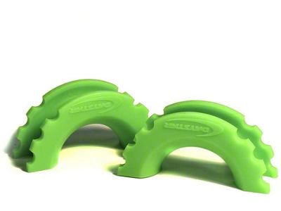 Daystar D-Ring Shackle Isolators; Fluorescent Green