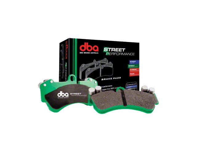 DBA Street Performance Semi-Metallic Carbon Fiber Brake Pads; Front Pair (18-21 Jeep Grand Cherokee WK2 Trackhawk)