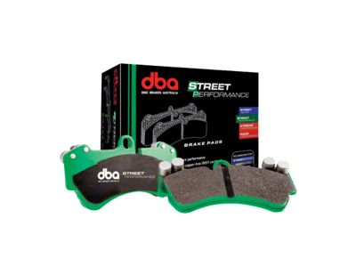 DBA Street Performance Semi-Metallic Carbon Fiber Brake Pads; Rear Pair (18-25 Jeep Wrangler JL, Excluding 4xe, Rubicon & Sahara)