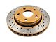 DBA Street Series XGold Cross Drilled and Slotted Rotor; Front (07-18 Jeep Wrangler JK)