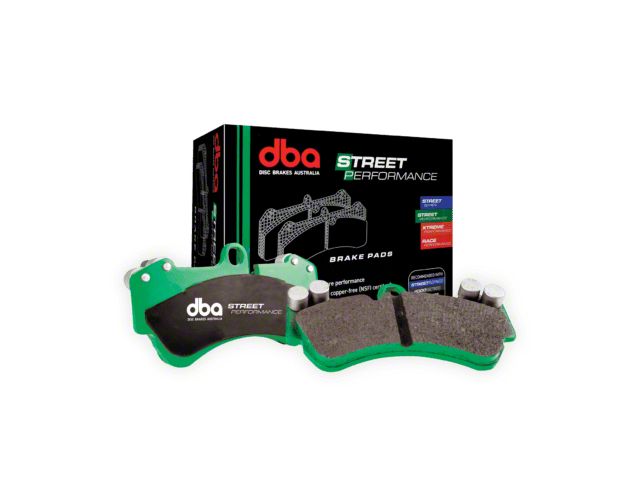 DBA Street Performance Semi-Metallic Carbon Fiber Brake Pads; Rear Pair (11-21 Jeep Grand Cherokee WK2 SRT, SRT8)