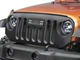 Deegan 38 Grille with 10-Inch LED Light Bar (07-18 Jeep Wrangler JK)