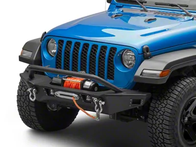 Deegan 38 by Mammoth Front Bumper with KC HiLiTES LED Fog Lights (20-25 Jeep Gladiator JT)