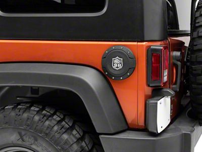 Deegan 38 by Mammoth Fuel Door; Textured Black (07-18 Jeep Wrangler JK)