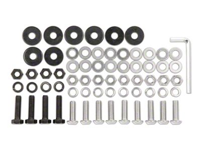 Deegan 38 Replacement Skid Plate Hardware Kit for J123340-JL Only (18-24 Jeep Wrangler JL)