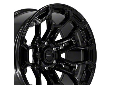 Defiant Wheels DF03 Gloss Black 6-Lug Wheel; 20x9; -12mm Offset (04-15 Titan)