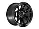 Defiant Wheels DF04 Satin Black 6-Lug Wheel; 17x9; 12mm Offset (22-25 Bronco Raptor)