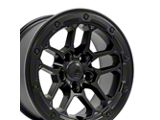 Defiant Wheels DF01 Satin Black Wheel; 17x8; 12mm Offset (20-25 Jeep Gladiator JT)