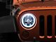 Delta Lights 7-Inch Halo H.I.D. Headlights; Chrome Housing; Clear Lens (07-18 Jeep Wrangler JK)