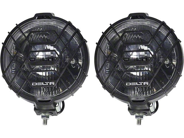 Delta Lights 800H Series Round Driving Light; Black (Universal; Some Adaptation May Be Required)