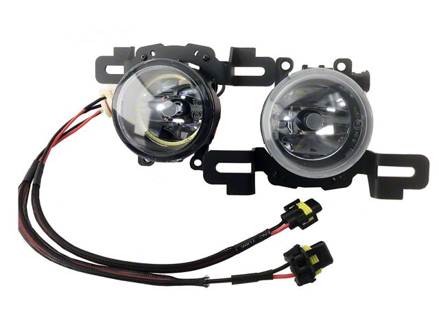 Delta Lights 3.50-Inch LED Fog Lights with Green Halo (18-24 Jeep Wrangler JL)