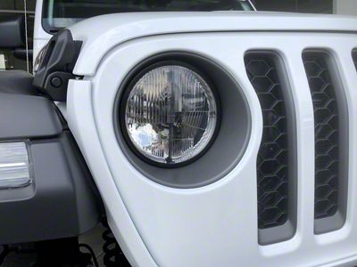 Delta Lights 7-Inch Quad-Bar LED Headlights; Chrome Housing; Clear Lens (18-25 Jeep Wrangler JL)