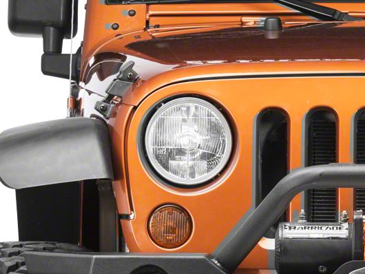 Delta Lights Jeep Wrangler 7-inch Xenon Headlights; Chrome Housing 