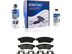 Ceramic Brake Pads with Brake Fluid and Cleaner; Rear Pair (05-25 Frontier)