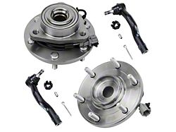 Wheel Hub Assemblies with Outer Tie Rods; Front (08-12 4WD Titan)