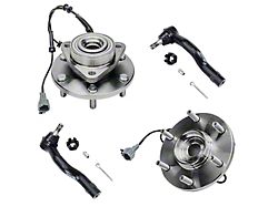 Wheel Hub Assemblies with Outer Tie Rods; Front (04-07 Titan)