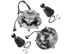 Wheel Hub Assemblies with Upper Ball Joints; Front (04-07 Titan)